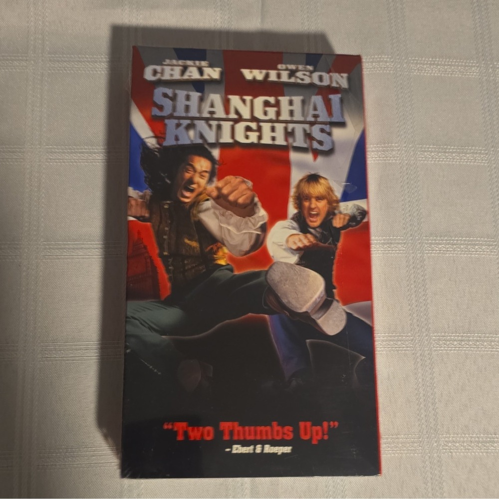 Shanghai Knights VHS 2003 Jackie Chan Owen Wilson Sealed Torn Shrinkwrap PG-13